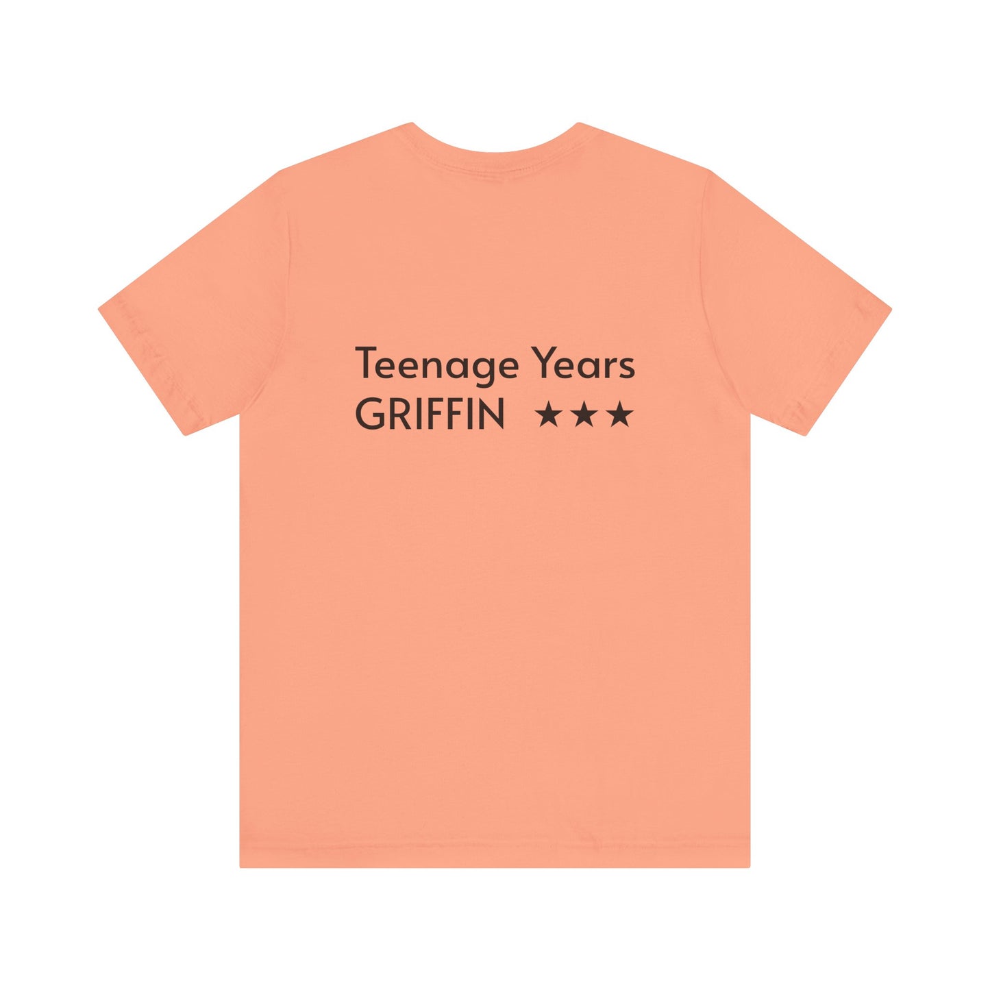 GRIFFIN Minimalist Teenage Years Cover Art Unisex Jersey Short Sleeve Tee