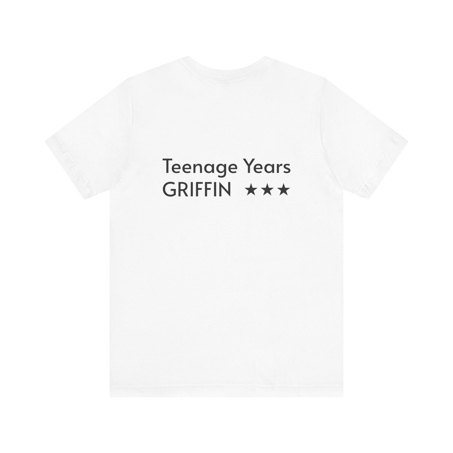 GRIFFIN Minimalist Teenage Years Cover Art Unisex Jersey Short Sleeve Tee