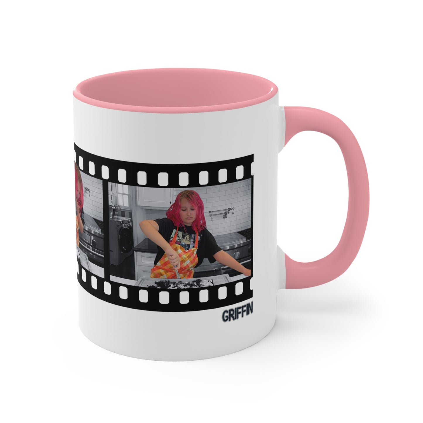 Teenage Years Film Strip GRIFFIN Accent Mugs