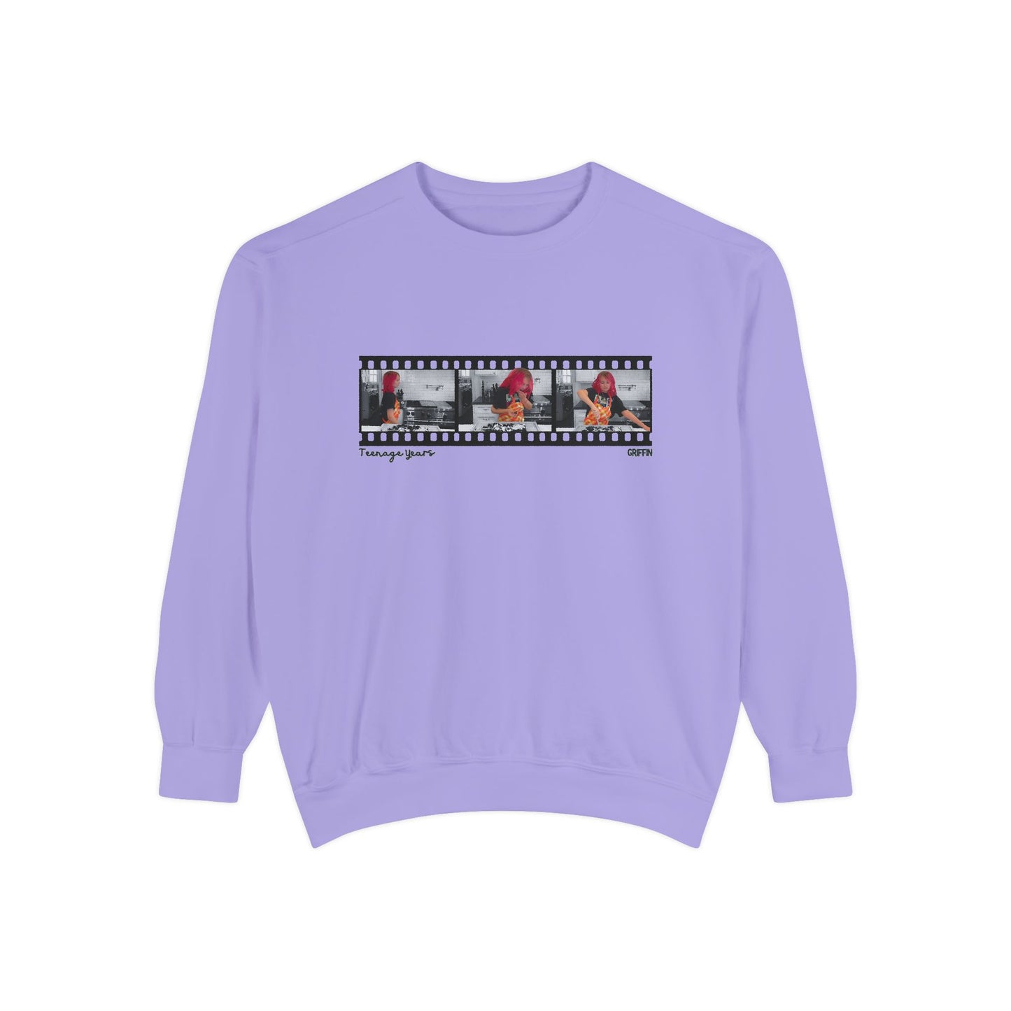 Teenage Years Film Strip GRIFFIN Unisex Garment-Dyed Sweatshirt