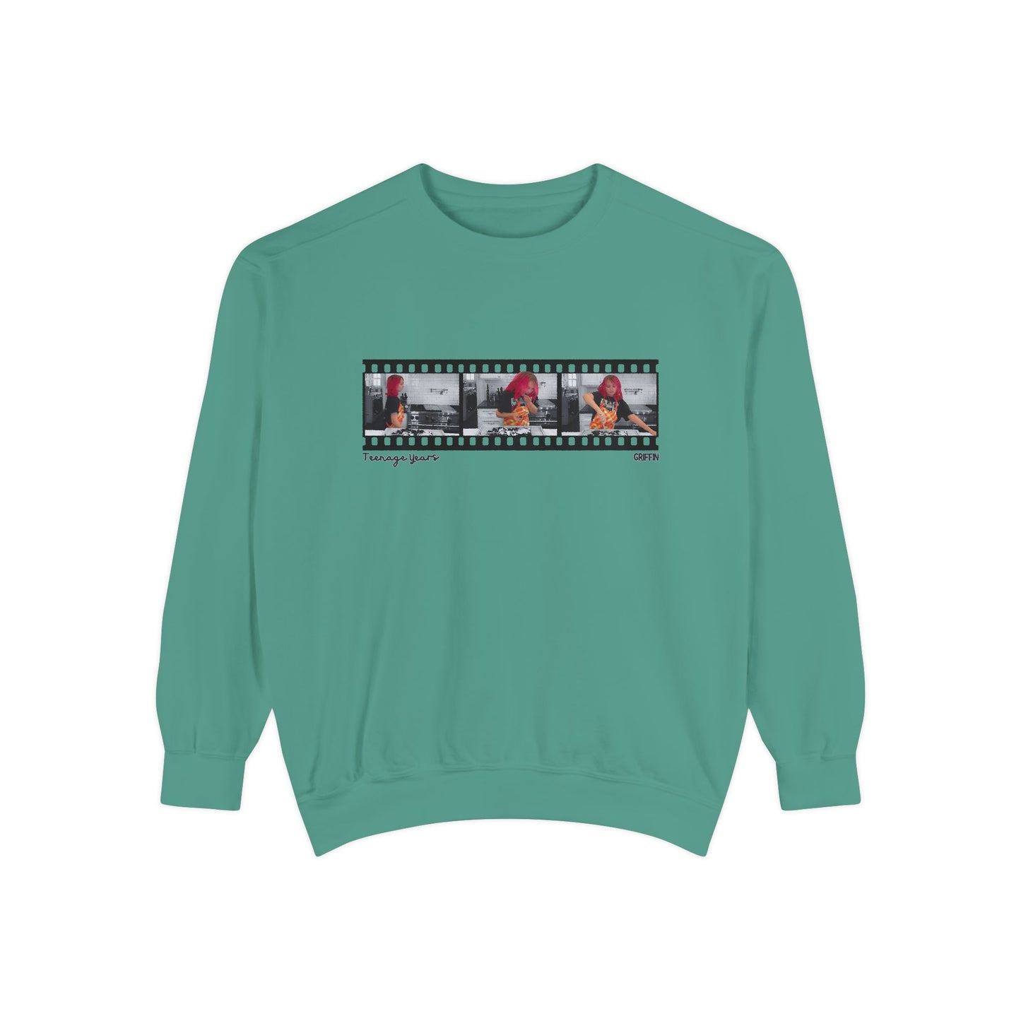 Teenage Years Film Strip GRIFFIN Unisex Garment-Dyed Sweatshirt