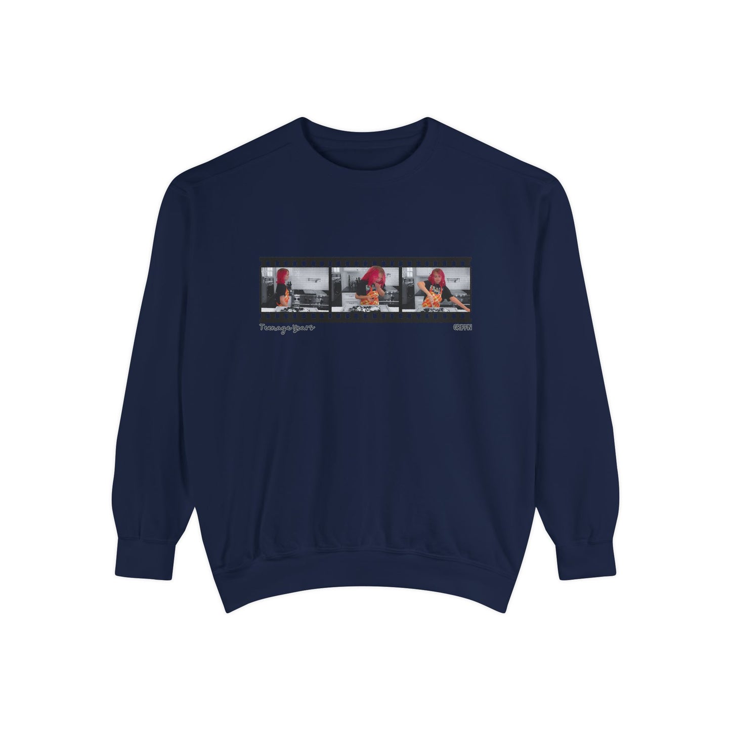 Teenage Years Film Strip GRIFFIN Unisex Garment-Dyed Sweatshirt