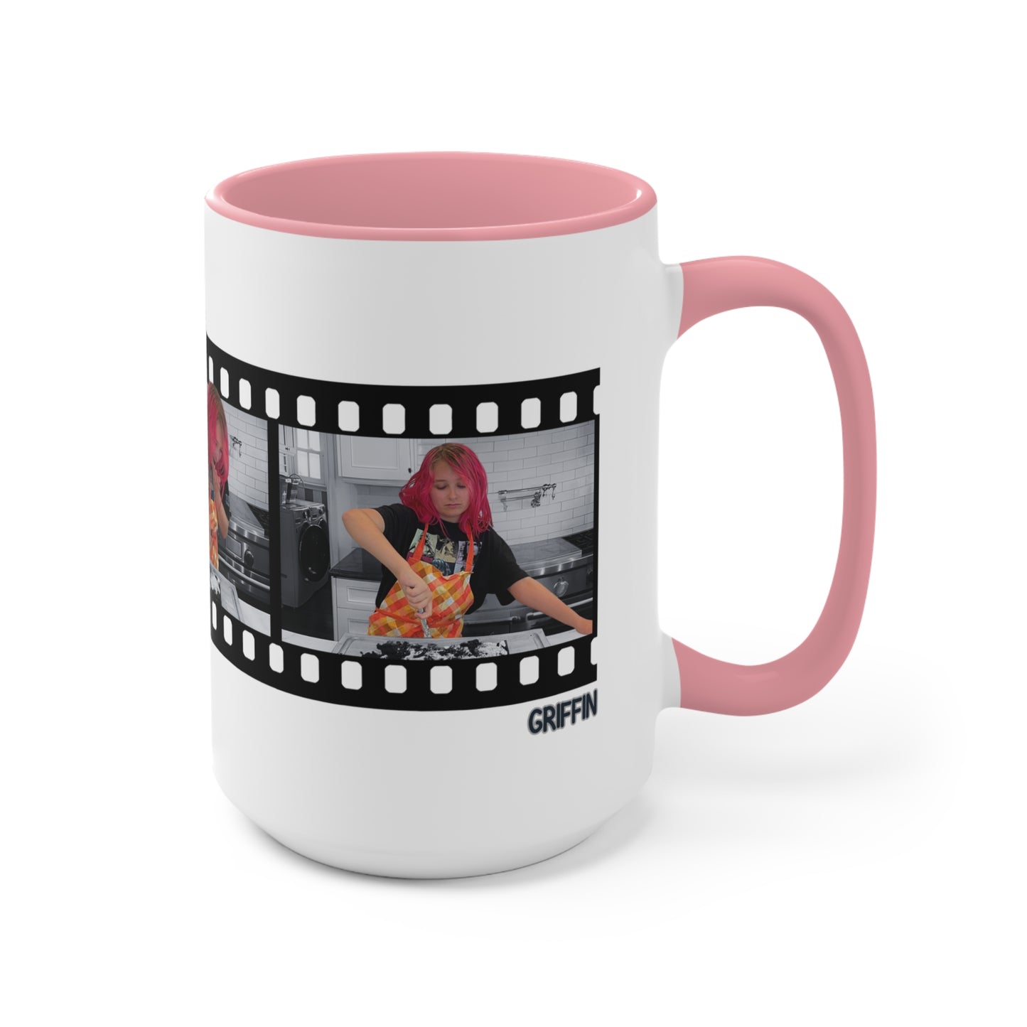 Teenage Years Film Strip GRIFFIN Accent Mugs