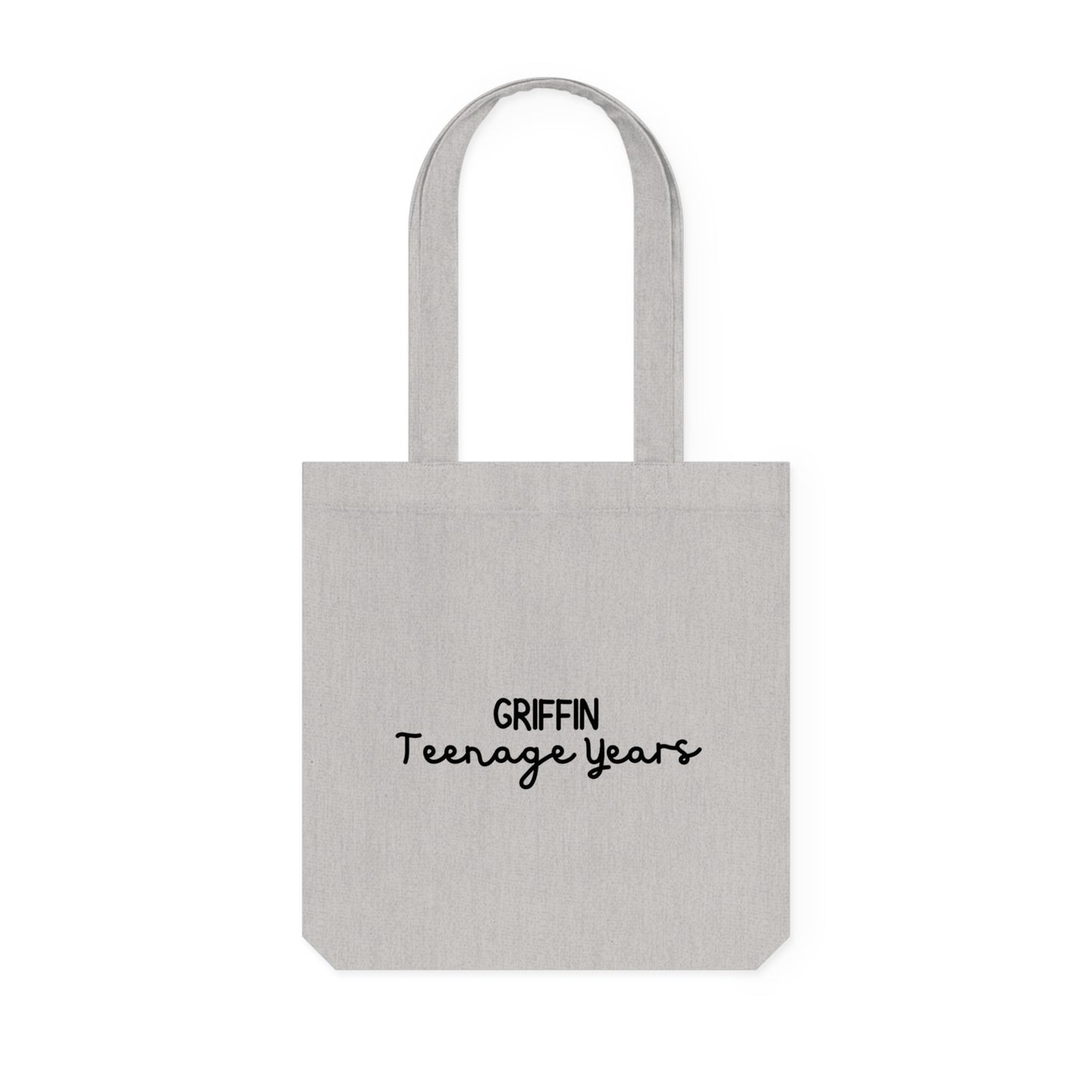 GRIFFIN Teenage Years Text + Cover Art Woven Tote Bag