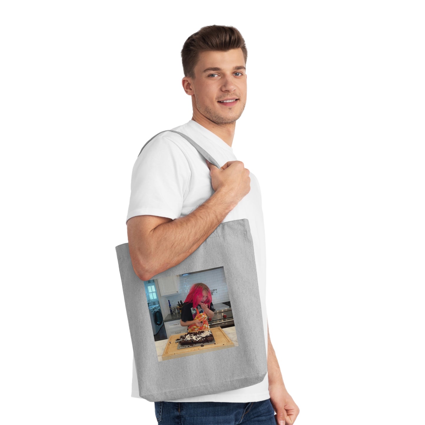 GRIFFIN Teenage Years Text + Cover Art Woven Tote Bag