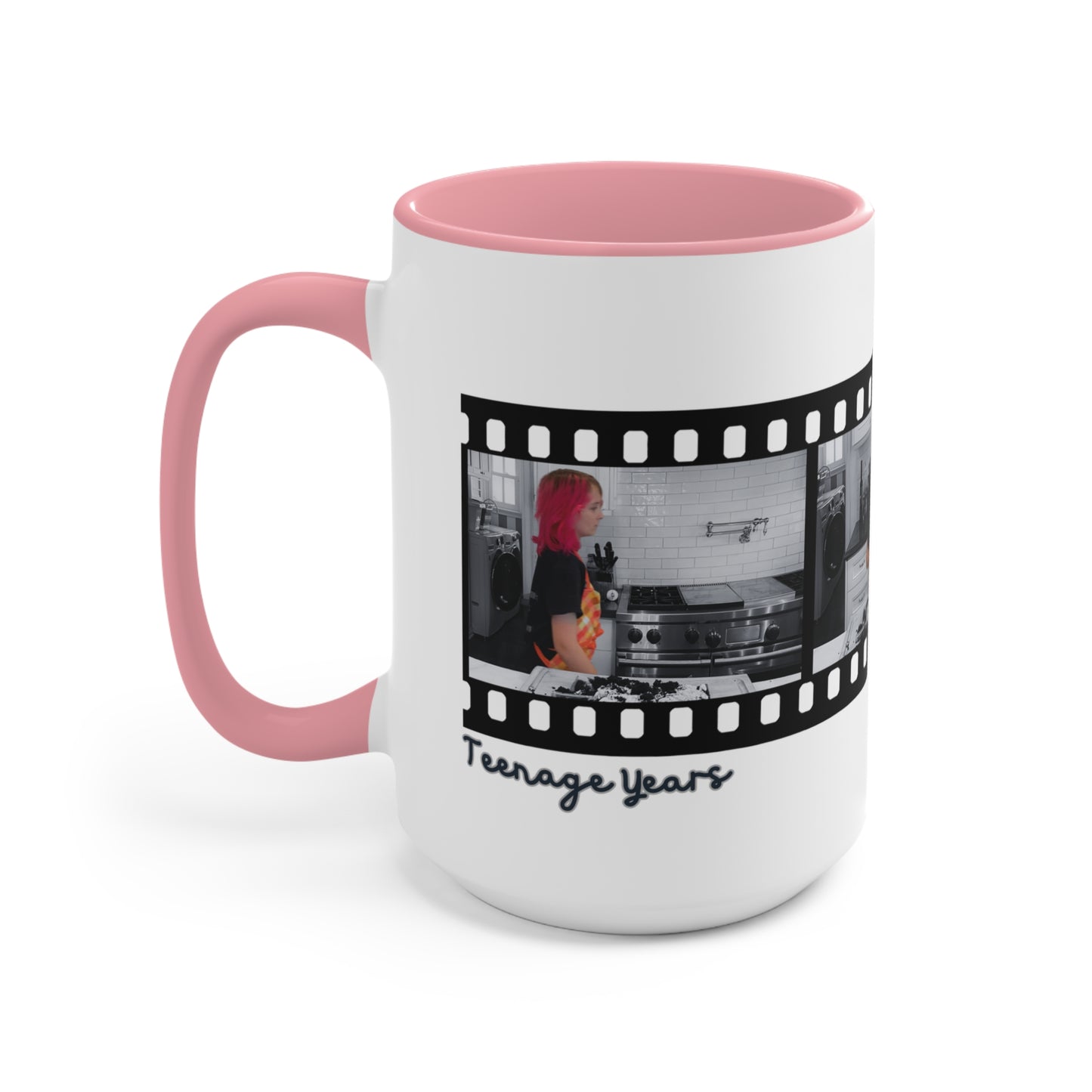 Teenage Years Film Strip GRIFFIN Accent Mugs