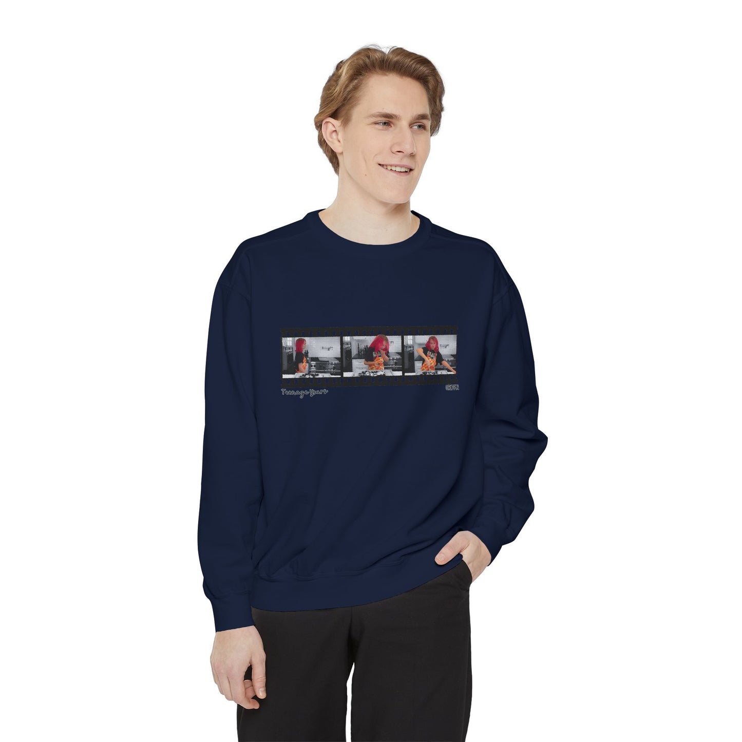 Teenage Years Film Strip GRIFFIN Unisex Garment-Dyed Sweatshirt